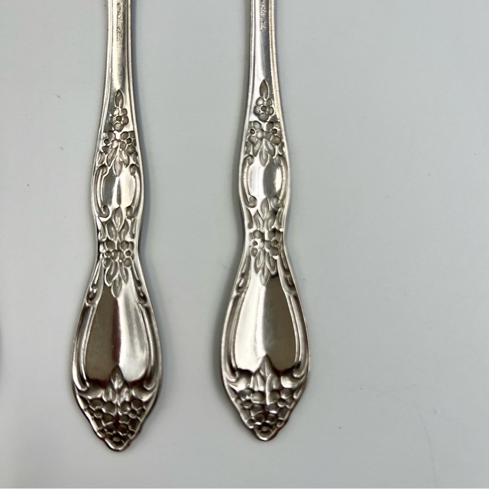 Vintage Oneida WMA Rogers Huntington Stainless Flatware Dinner Fork Set of 5 - Picture 8 of 10